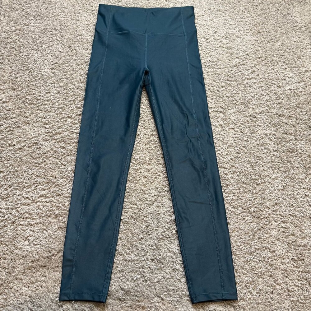 Sweaty Betty High Shine High Waist 7/8 Length Teal Leggings Size Small